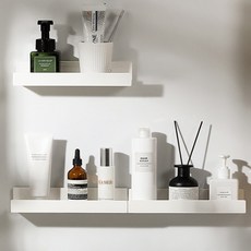 소중한가족 강력고정 무타공 미니멀 수납 선반, 1개, 투명