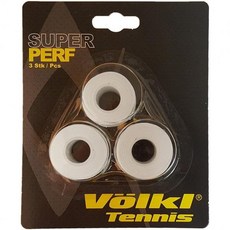 테니스 그립 테이프 라켓 교체 오버그립 볼클 슈퍼 천공 면 오버랩 고성능, WHITE, 3 Pack, 1개