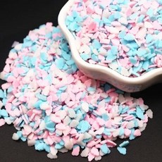 GEEKI 셀프 네일 아트 재료 장식 매니큐어 페디큐어 DIY Boxi 슬라임 스타 플라워 하트 캔디 과일 슬라이스 멀티 시리즈 폴리머 클레이 스프링클 수제 액세서리 10g, [20] cloud mass