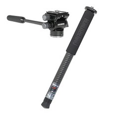 호루스벤누 FX-MX5 원터치 스피드 카본 모노포드, FX-VR1 비디오헤드, 1개