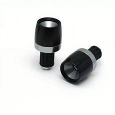 1 쌍 범용 오토바이 핸들 바 엔드 그립 CNC 금속 핸들 바 카운터 웨이트 플러그 슬라이더 모터 자전거 그립 액세서리, [01] Grey