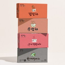 [본사직영] 다예100% 국산 건강한 굿모닝 티타임 4종(감잎차8T+우엉차8T+구기결명자차8T+헛개열매차8T), 1개, 32개입, 24.8g