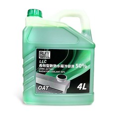油工廠 OIL FACTORY 50%長效型散熱水箱冷卻液 4L 50%預先稀釋 防凍防鏽, 1個, 所有燃料類型