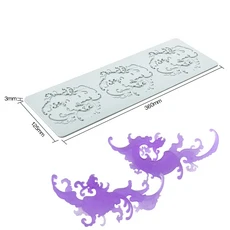 멀티 스타일 케이크 레이스 쿠션 러브 버블 리프 분자 요리 크리에이티브 중국 음식 플레이트 실리콘 몰드, 01 빠른  Mainland, 07 LFM-157