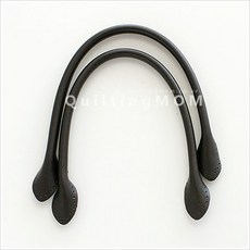 퀼팅맘 미니가방끈 30cm 천연가죽 가방손잡이 국내생산, [1020] 블랙, 1세트