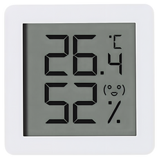 小米粉 秒秒測溫濕度計mini版 溫濕度計 智慧家庭 時間顯示 LCD顯示 電子時鐘, 秒秒測溫濕度計