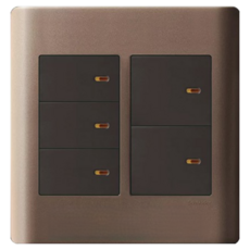 Schneider Electric 施耐德 ZENcelo 純平系列 五切三路開關