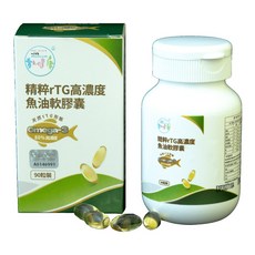精粹rTG高濃度魚油軟膠囊, 1個, 90粒/盒