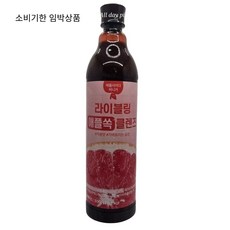 소비기한 임박 상품 라이블링 애플쏙 클렌즈 자몽맛 애플사이다 비니거 800ml 1개