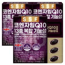 순수식품 코엔자임Q10 코큐텐 비오틴 엽산 아연, 30정, 3개