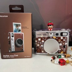 즉석카메라용 투명 가죽 포함 DIY 액세서리 휴대용 보호용, 1개, 강아지 스티커 한 장