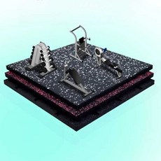 충격 흡수 패드 바닥 매트 감소 두꺼운 벽면 완화, 상세페이지 참고, 블랙 50x50x2.5cm