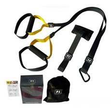 TRX 벨트 밴드 전신 그립바 스트레칭 운동기구 텐션 홈 에디션 블랙 앤 옐로우, 스포츠 에디션 블랙 앤 옐로우