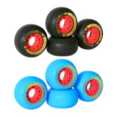 4Pcs 드리프트 보드 바퀴 교체 스케이트 82A 휠 PU 롱 내마모성, 01 Blue