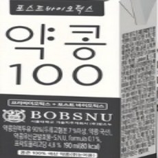 서울대밥스누 포스트바이오틱스 약콩100 두유, 190ml, 48개