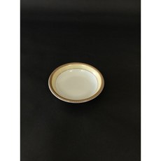 東昇瓷器餐具 金百合4吋醬油碟, 1個, 4吋碟直徑10cm高2.3cm