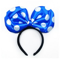 디오유엔 생일축하파티 머리띠 왕도트 소 블루