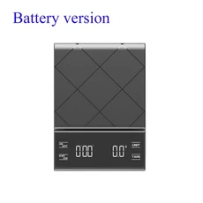 3kg/0.1g 디지털 주방 무게 그램 전자 저울 고정밀 커피 규모 휴대용 타이머 음식 에스프레소, 01 Black, 01 빠른  Mainland, 01 3Kg 0.1g