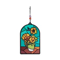 민화샵 조각 스티커 썬캐쳐 장식, 해바라기 S250038B