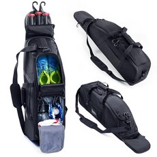 VIGEGARI 청소년 야구 배트 백 2-3개 - 펜스 후크가 있는 만 5-8세 소프트볼 더플 8-12세 별도의 신발 수납 공간 포함, 블랙