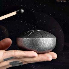 핸드드럼 스틸텅드럼 명상 기도 맑은 소리 스텐 타악기 미니 기본색상