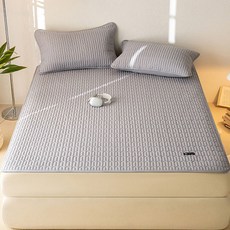 리진 항균 콩섬유 방수패드 슈퍼싱글 (120X200cm), 그레이