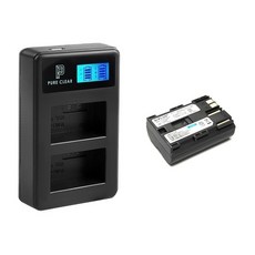 퓨어클리어 캐논 BP-511 BP-511A 2구 LCD 호환충전기1+호환배터리1 충전셋, 1개