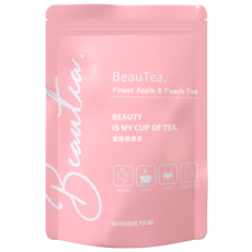 BeauTea. 蜜桃蘋果茶 精選蘋果水蜜桃風味 無人工香料 5g x 14入, 1個, 14個裝