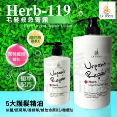 【愛美髮品】LA FOCUS 急救一點靈119 植萃配方毛髮急救菁露 免沖洗 瞬間護髮 深層修護, 1個, 300ml, 300ml