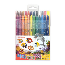 문교 바다색연필 24색 샤프식 1개