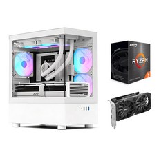 국대PC ALL신품 라이젠5 5500 16GB NVME512GB RTX3050 600W 화이트케이스 윈도우설치 문서프로그램 원클릭복구내장, 윈도우 11 프로, 512GB, 지포스 RTX 3050, Ryzen5-5500