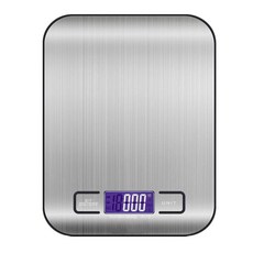 高精度廚房電子秤，不鏽鋼輕薄設計，多單位轉換，歸零去皮功能，精準測量，方便實用, 1個, 無