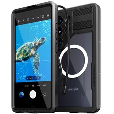 신지모루 맥세이프 풀커버 360도 워터락 방수케이스 핸드폰 방수팩, 갤럭시 S25 울트라, 1개