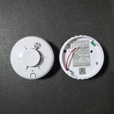 (주)미래테크 단독경보형화재감지기 연기식(광전식) 정온식 단독형 리튬배터리내장, 연기식(광전식) 단독형화재감지기, 1개, 백색