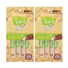 강아지 습식 스틱 간식 치킨 15g 4개입 2P 파우치, 8개