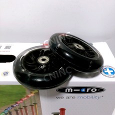 마이크로 킥보드 바퀴 교체 LED 미니 맥시 킥보드바퀴 교체 부품, D.호환형 미니(컬러) 뒷바퀴24mm