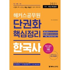 2021 Hackers公務員 韓國史 單冊核心整理：9級 / 警察 / 消防 | 彙整必考核心概念 完美收尾!