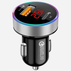 오알마켓 QC3.0 PD 고속충전 시거잭 S 2(실버) 차량용휴대폰충전기