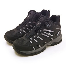 GOODYEAR 固特異專業多功能旋轉扣郊山防水戶外越野鞋 玩轉登峰系列 黑灰 男款