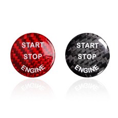 락모터스 차량 BMW 스타트버튼커버 몰딩 커버 장식 악세사리 시동 스위치 엔진스타트 호환, 레드23.6mm, 1개