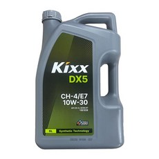 KIXX DX5 10W30 6L 디젤 엔진오일, 1개