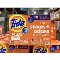 Tide PODS Spring Meadow 洗衣膠囊 156入 4包裝, 1箱, 156