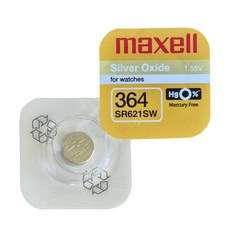 시계배터리 SR621SW(364) 1개 maxell 시계건전지