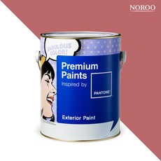 노루페인트 팬톤페인트 외부용 익스테리어, 1개, 무광 18-1629 FadedRose, 4L