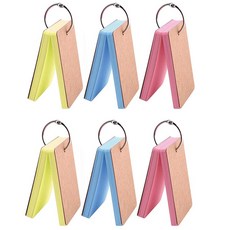 단어장 휴대용 단어카드 메모카드 만들기 미니암기장 영어 복습 메모장 노트 6개