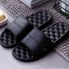 소프트 쿠션 욕실화, 블랙, 블랙, 상세설명 참조