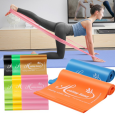 라텍스밴드 홈트기구 어깨스트레칭 근력운동 탄력고무 튜빙스포츠, 1개, NSG116  라텍스밴드 실속형 오렌지