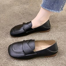 Modern Fashion 여성 트렌디 플랫 로퍼 베이직 발편한 슈즈 L70