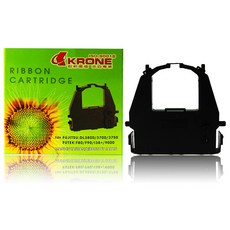 KRONE 色帶匣 適用於 FUJITSU DL3800/3700/3750 FUTEK F80/F90/138/9000, 黑色, 2個