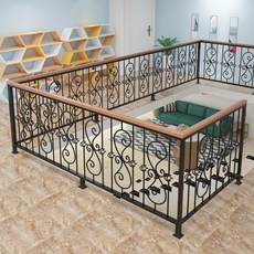 철제난간 담벼락 난간대 야외 울타리 주택 마당 담장 난간, 스타일 12 계단 손잡이 1m